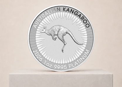 Australian Kangaroo 2026 1 oz platinmønt – fjernlager