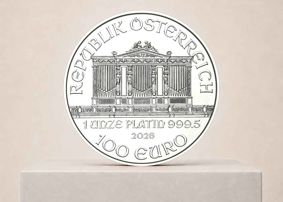 Vienna Philharmonic 2026 1 oz platinmønt – fjernlager