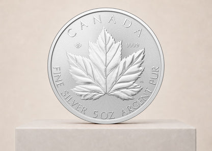 Grand Maple Leaf 2026 5 oz sølvmønt – fjernlager