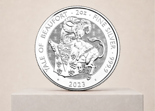 Tudor Beasts Yale 2023 2 oz sølvmønt – fjernlager