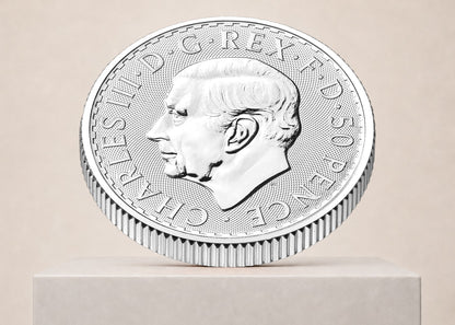 Britannia Charles III 2026 1/4 oz sølvmønt – fjernlager