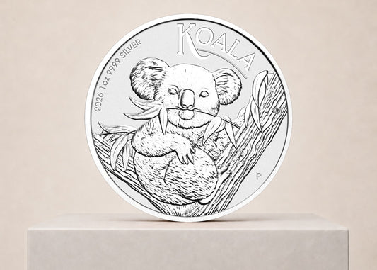 Australian Koala 2026 1 oz sølvmønt – fjernlager