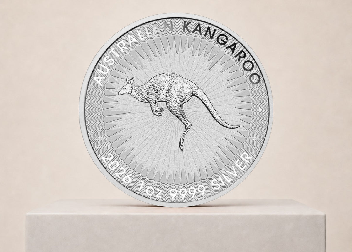 Australian Kangaroo 2026 1 oz sølvmønt på eget lager