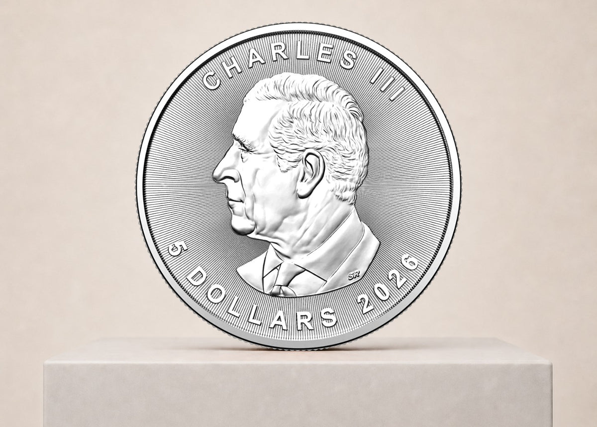 Canadian Maple Leaf 2026 1 oz sølvmønt – bagside eller detalje