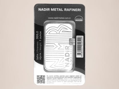 Nadir 1 oz sølvbarre – fjernlager