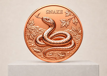 1 oz Snake 999 kobbermønt
