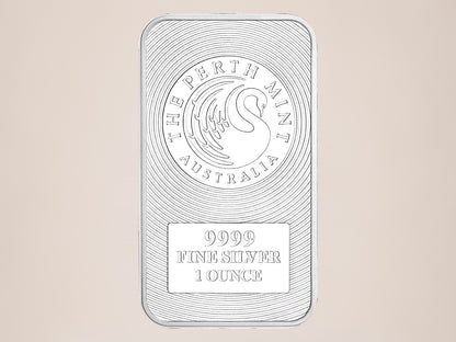 Perth Mint 1 oz sølvbarre