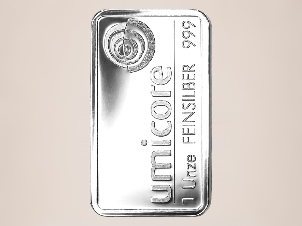 Umicore 1 oz sølvbarre