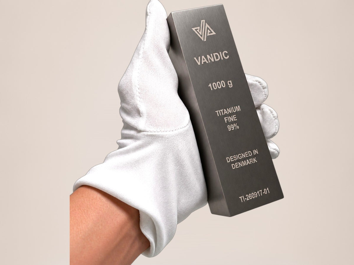 Vandic 1 kg titaniumbarre – Grade 1