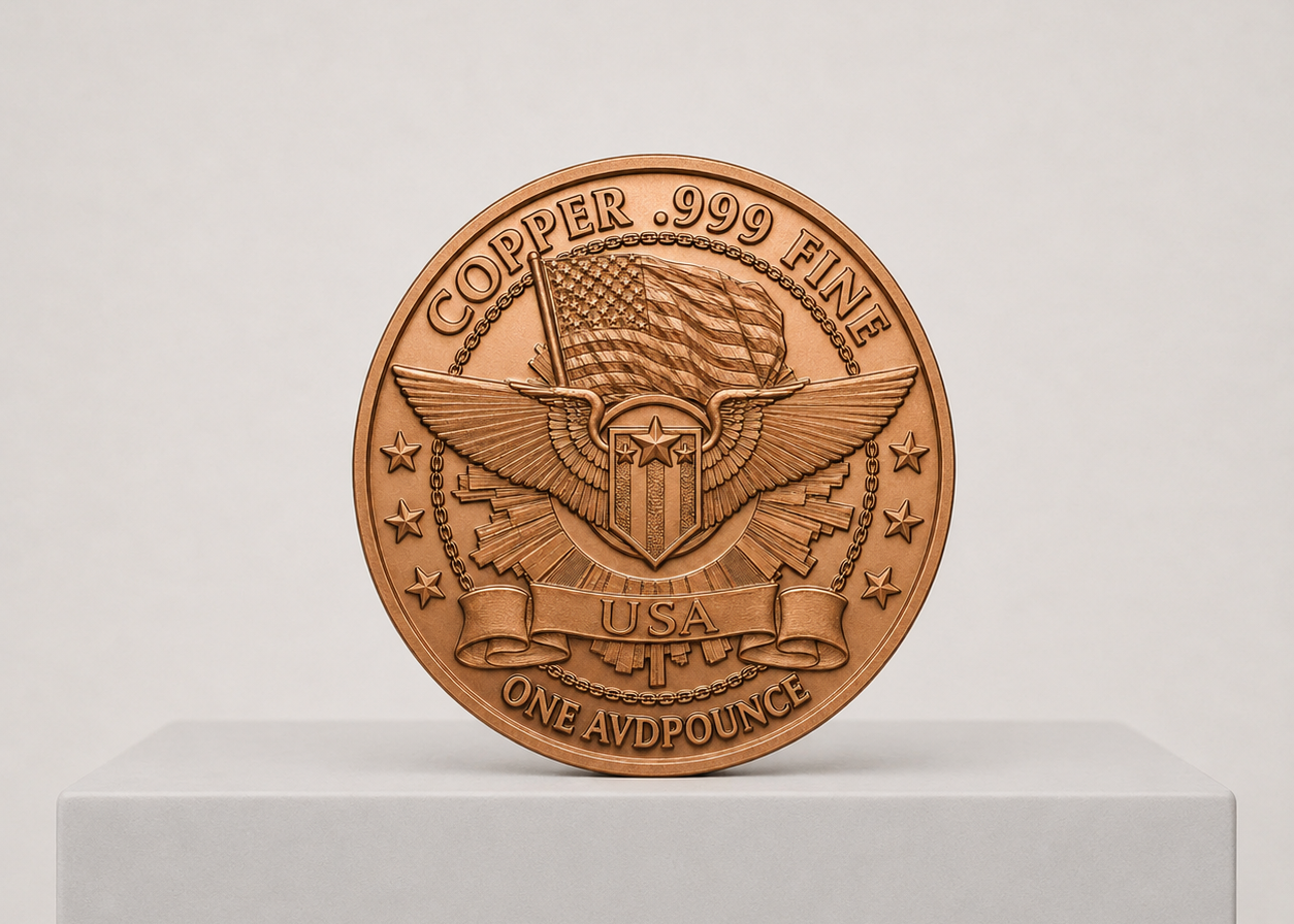 1 oz Area 51 Aliens We’ll Be Back 999 kobbermønt