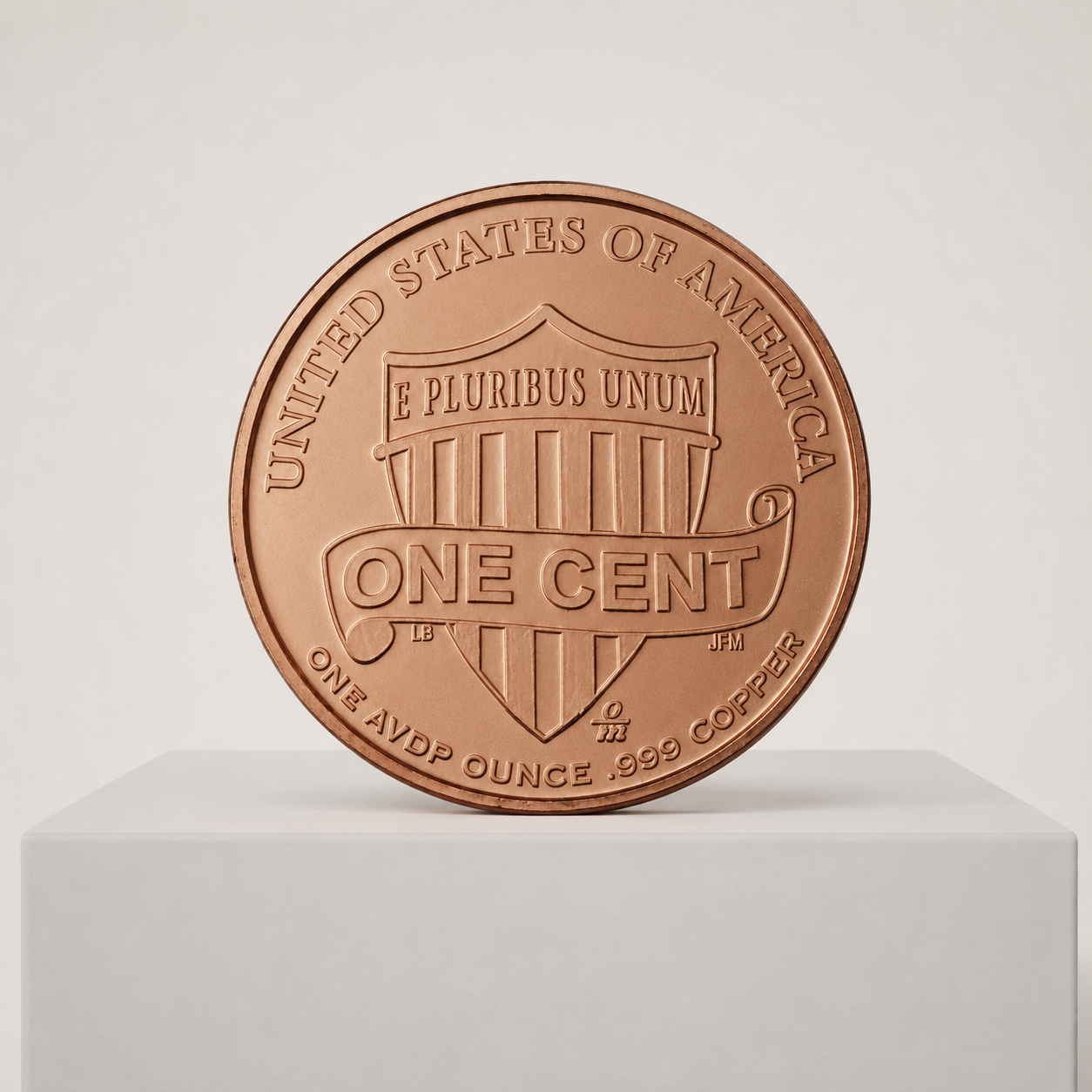 1 oz kobbermønt Lincoln Head Cent 999