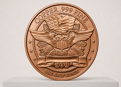 1 oz Lincoln Wheat Penny 999 kobbermønt