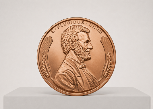 1 oz Lincoln Wheat Penny 999 kobbermønt