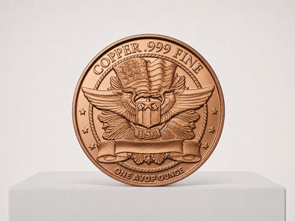 1 oz Seated Liberty 999 kobbermønt
