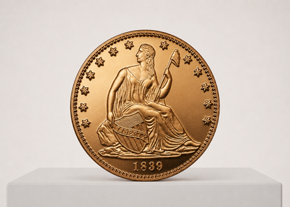 1 oz Seated Liberty 999 kobbermønt