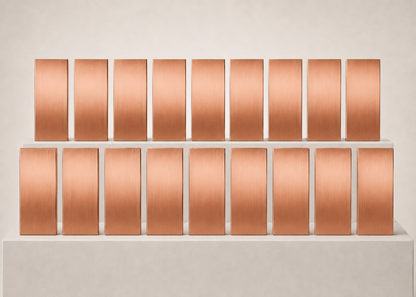 20 copper bars 999 incl. certificates
