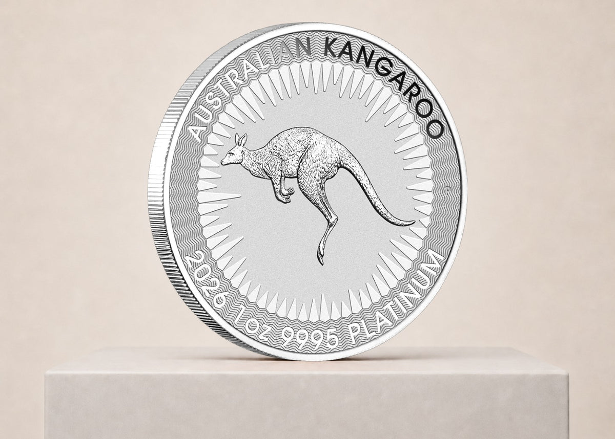 Australian Kangaroo 2026 1 oz platinmønt – fjernlager