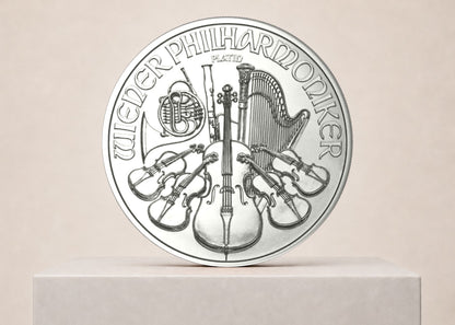 Vienna Philharmonic 2026 1 oz platinmønt – fjernlager