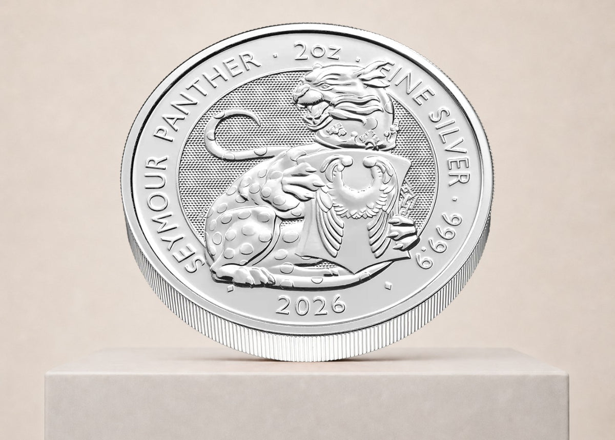 Tudor Beasts Seymour Panther 2026 2 oz sølvmønt – fjernlager