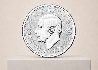 Britannia Charles III 2026 1/4 oz sølvmønt – fjernlager