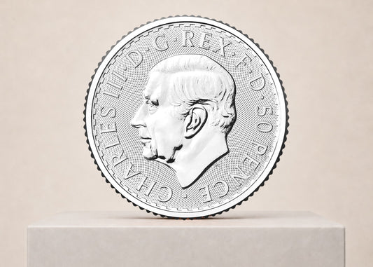 Britannia Charles III 2026 1/4 oz sølvmønt – fjernlager