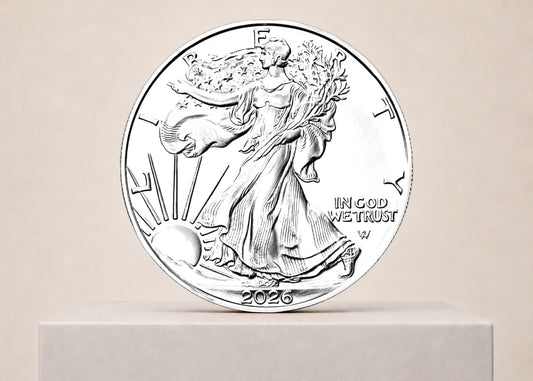 American Eagle 2026 1 oz sølvmønt – fjernlager