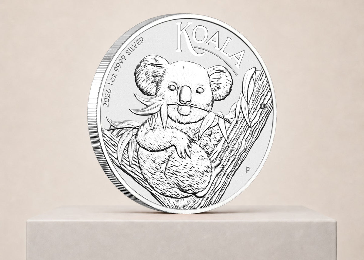 Australian Koala 2026 1 oz sølvmønt – bagside eller detalje
