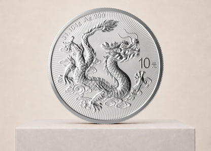 Kinas Drage 2026 1 oz sølvmønt
