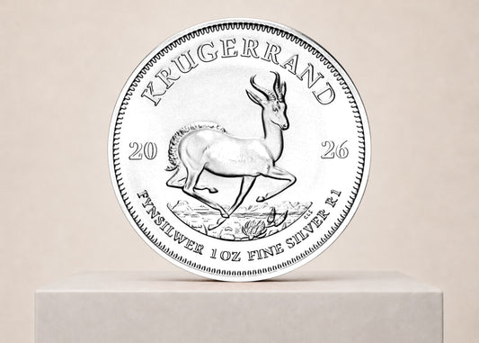 Krugerrand 2026 1 oz sølvmønt – fjernlager