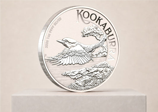 Australian Kookaburra 2026 1 oz sølvmønt – fjernlager
