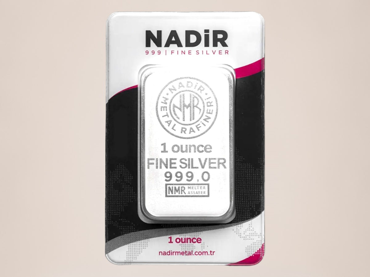 Nadir 1 oz sølvbarre – fjernlager
