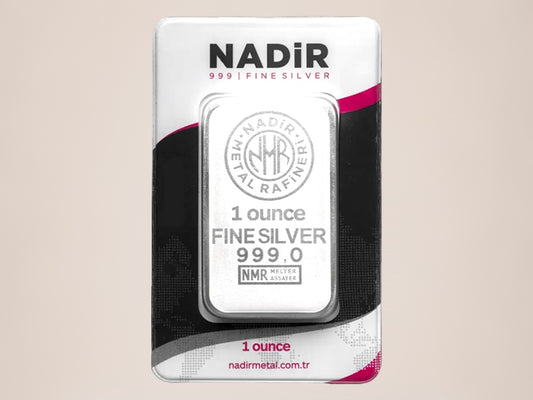 Nadir 1 oz sølvbarre – fjernlager