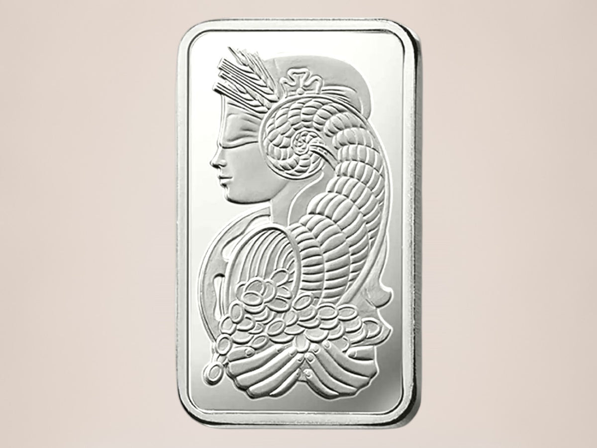 PAMP Lady Fortuna 1 oz sølvbarre – fjernlager