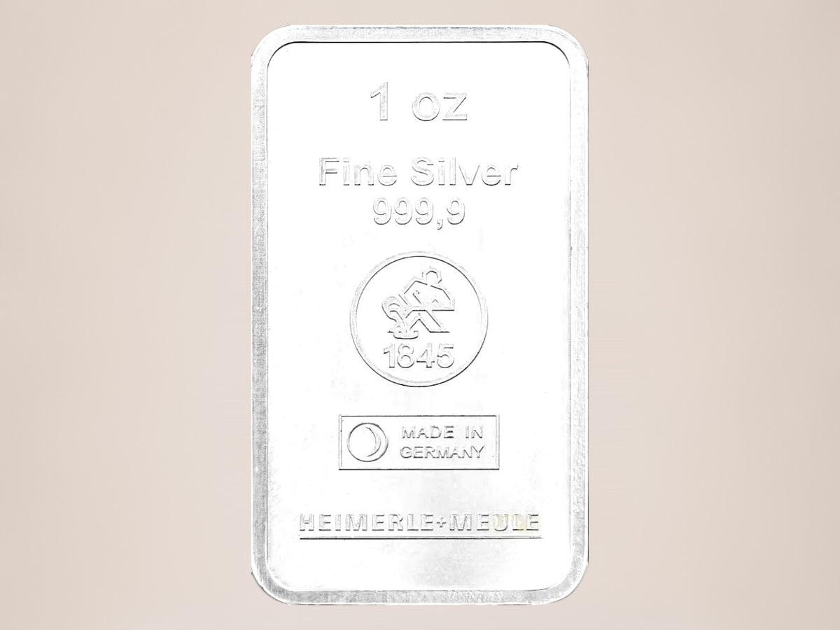 Heimerle + Meule 1 oz sølvbarre - fjernlager
