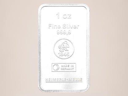 Heimerle + Meule 1 oz sølvbarre - fjernlager