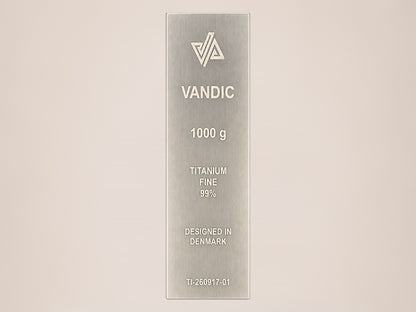 Vandic 1 kg titaniumbarre – Grade 1