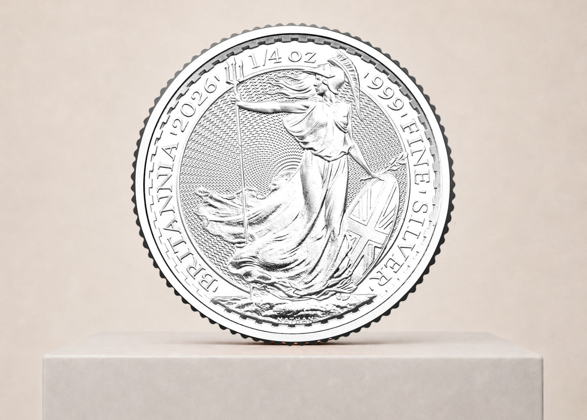 Britannia Charles III 2026 1/4 oz sølvmønt – fjernlager