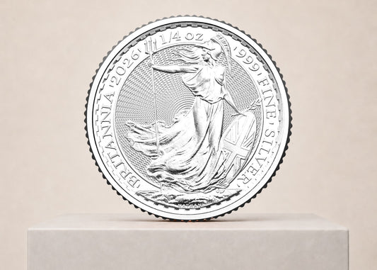 Britannia Charles III 2026 1/4 oz sølvmønt – fjernlager