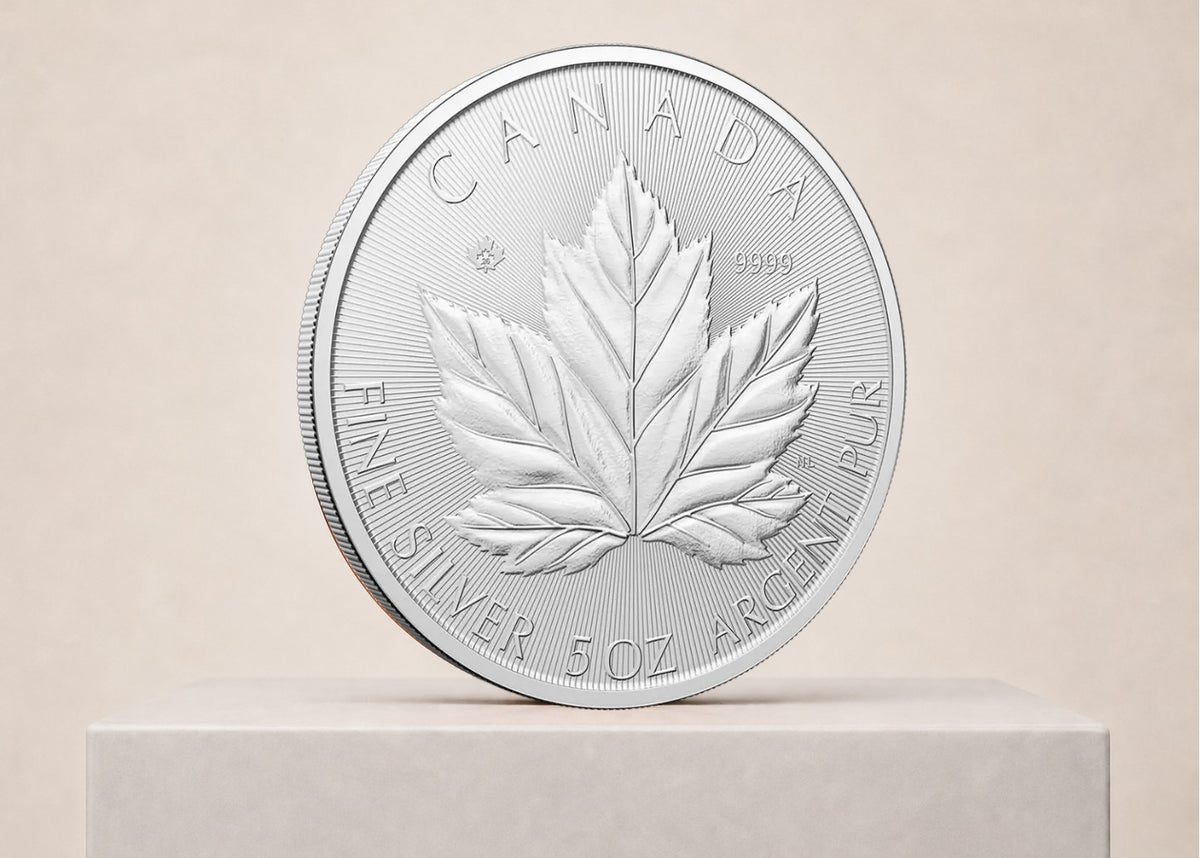 Grand Maple Leaf 2026 5 oz sølvmønt – fjernlager