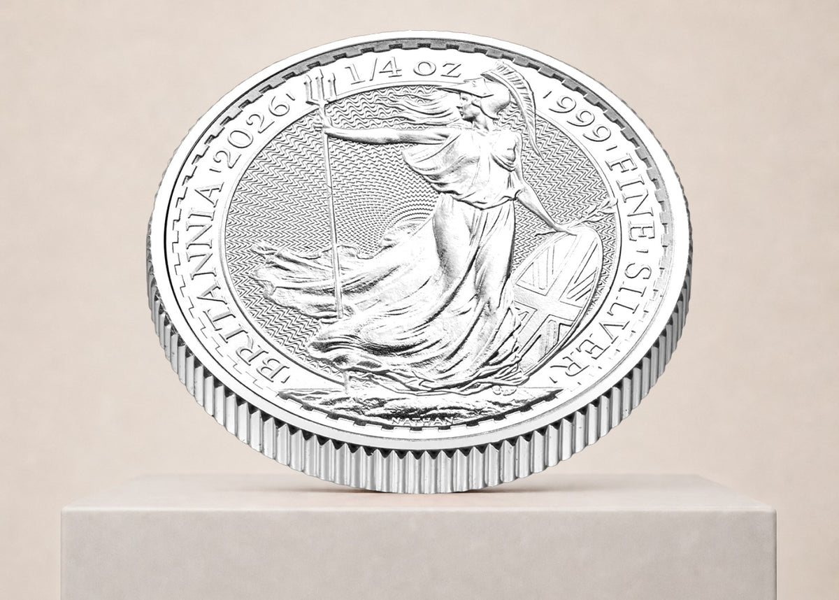 Britannia Charles III 2026 1/4 oz sølvmønt – fjernlager