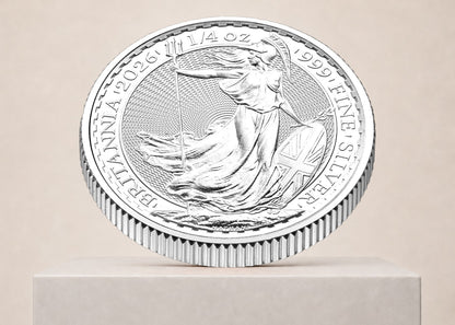 Britannia Charles III 2026 1/4 oz sølvmønt – fjernlager