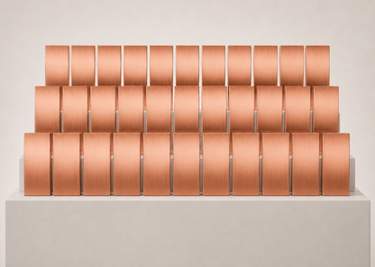 20 copper bars 999 incl. certificates
