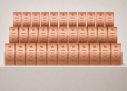20 copper bars 999 incl. certificates