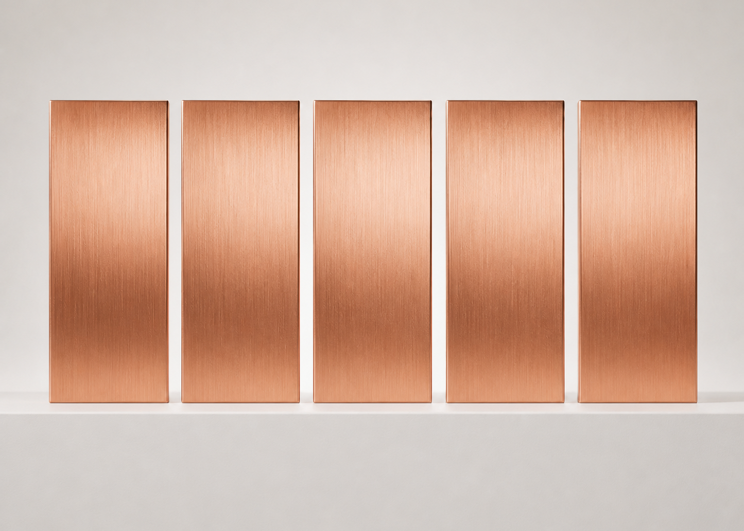 5 copper bars .999 incl. certificates