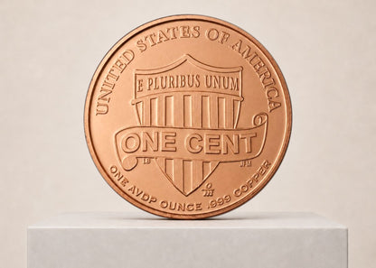 1 oz Lincoln Head Cent 999 kobbermønt