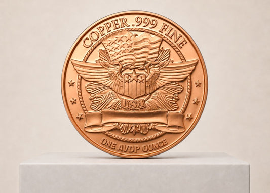 1 oz Mercury Dime 999 kobbermønt
