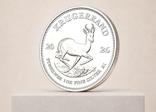 Krugerrand 2026 1 oz sølvmønt – fjernlager