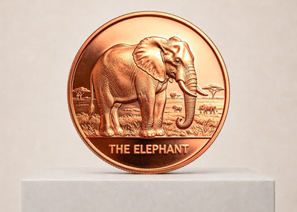 1 oz The Elephant 999 kobbermønt